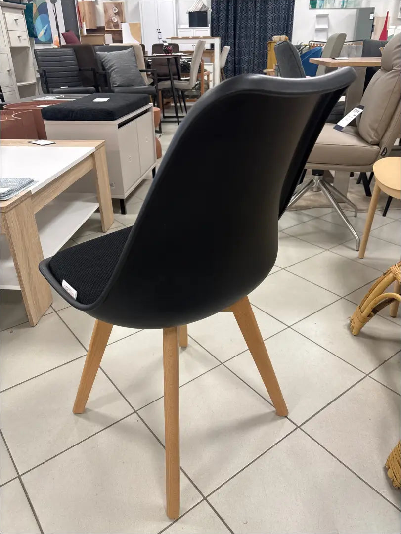 Kėdė VI1638 - €32 Save 50% 25-50, __label:Pristatymas 1-2 d.d., color-juoda, kedes-valgomojo, material-gobelenas