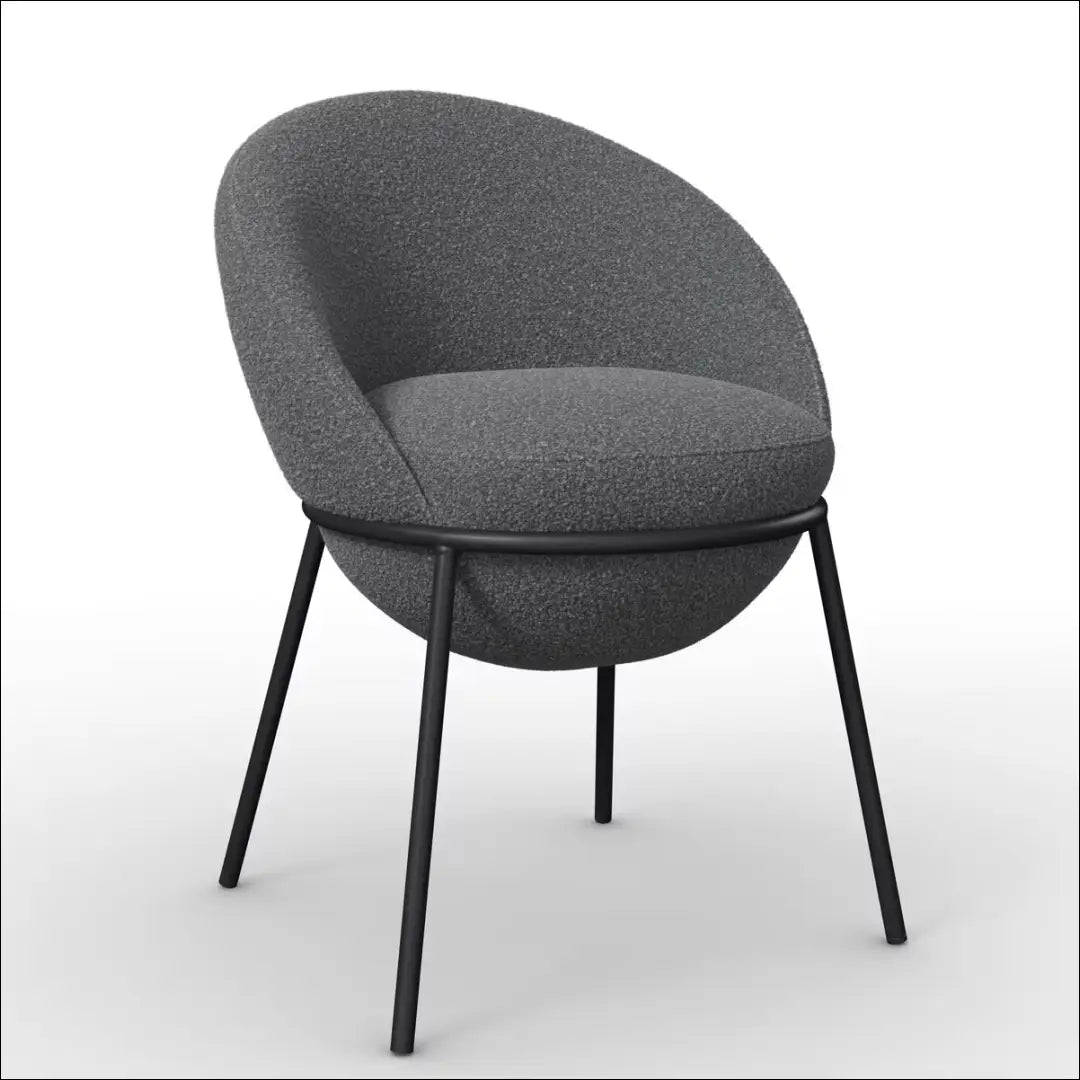Kėdė VI1682 - €105 Save 50% 100-200, __label:Pristatymas 1-2 d.d., boucle, color-pilka, kedes-valgomojo Kėdės valgomojo