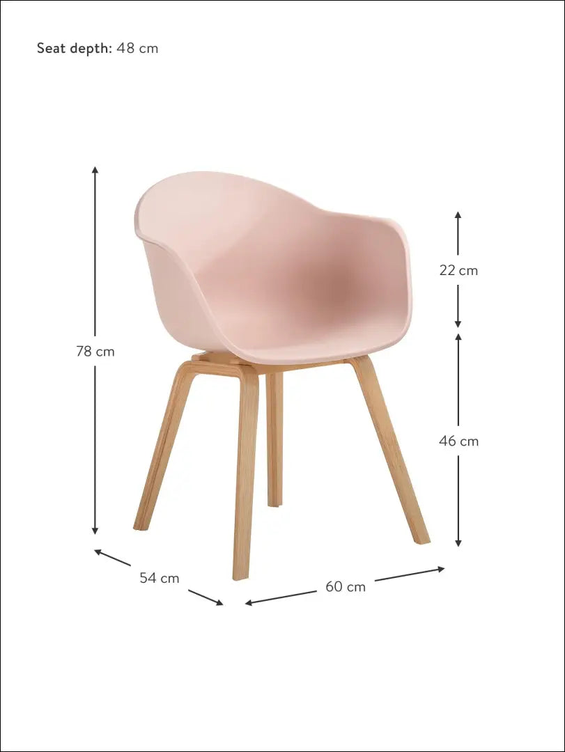 Kėdė VI282 - €41 Save 75% 25-50, __label:Pristatymas 1-2 d.d., color-rozine, kedes-valgomojo, material-medzio-masyvas