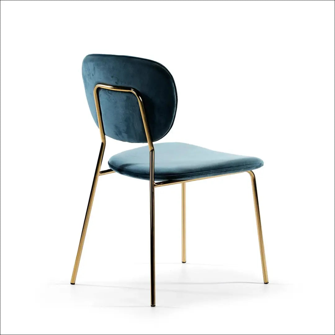 Kėdė VI658 - €137 Save 65% 100-200, __label:Pristatymas 1-2 d.d., color-auksine, color-melyna, kedes-valgomojo €100