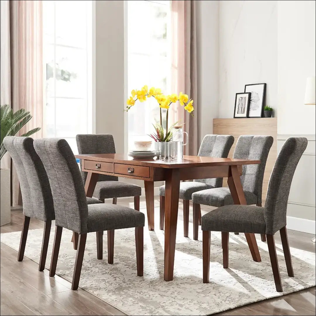 Kėdė VI821 - €64 Save 60% 50-100, __label:Pristatymas 1-2 d.d., color-pilka, kedes-valgomojo, material-gobelenas €50