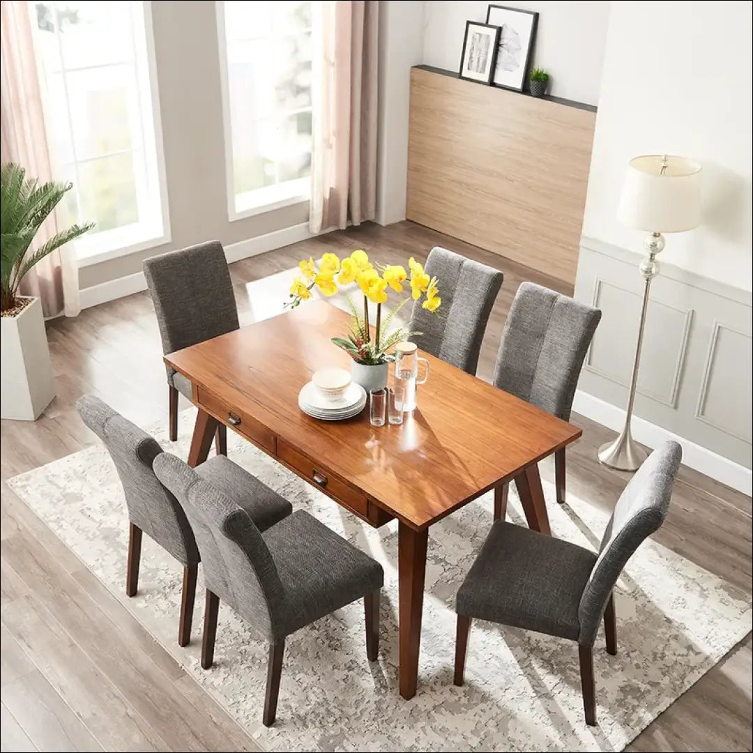 Kėdė VI821 - €64 Save 60% 50-100, __label:Pristatymas 1-2 d.d., color-pilka, kedes-valgomojo, material-gobelenas €50