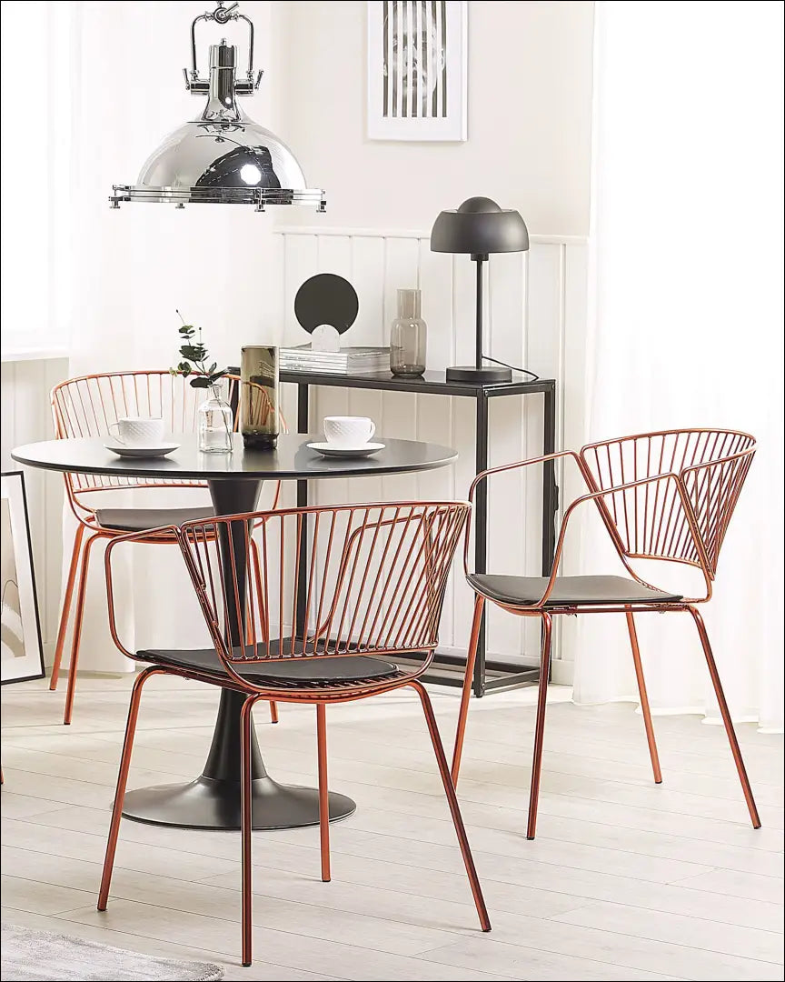 Kėdė VI856 - €56 Save 60% 50-100, __label:Pristatymas 1-2 d.d., color-auksine, color-juoda, kedes-valgomojo €50 to €100