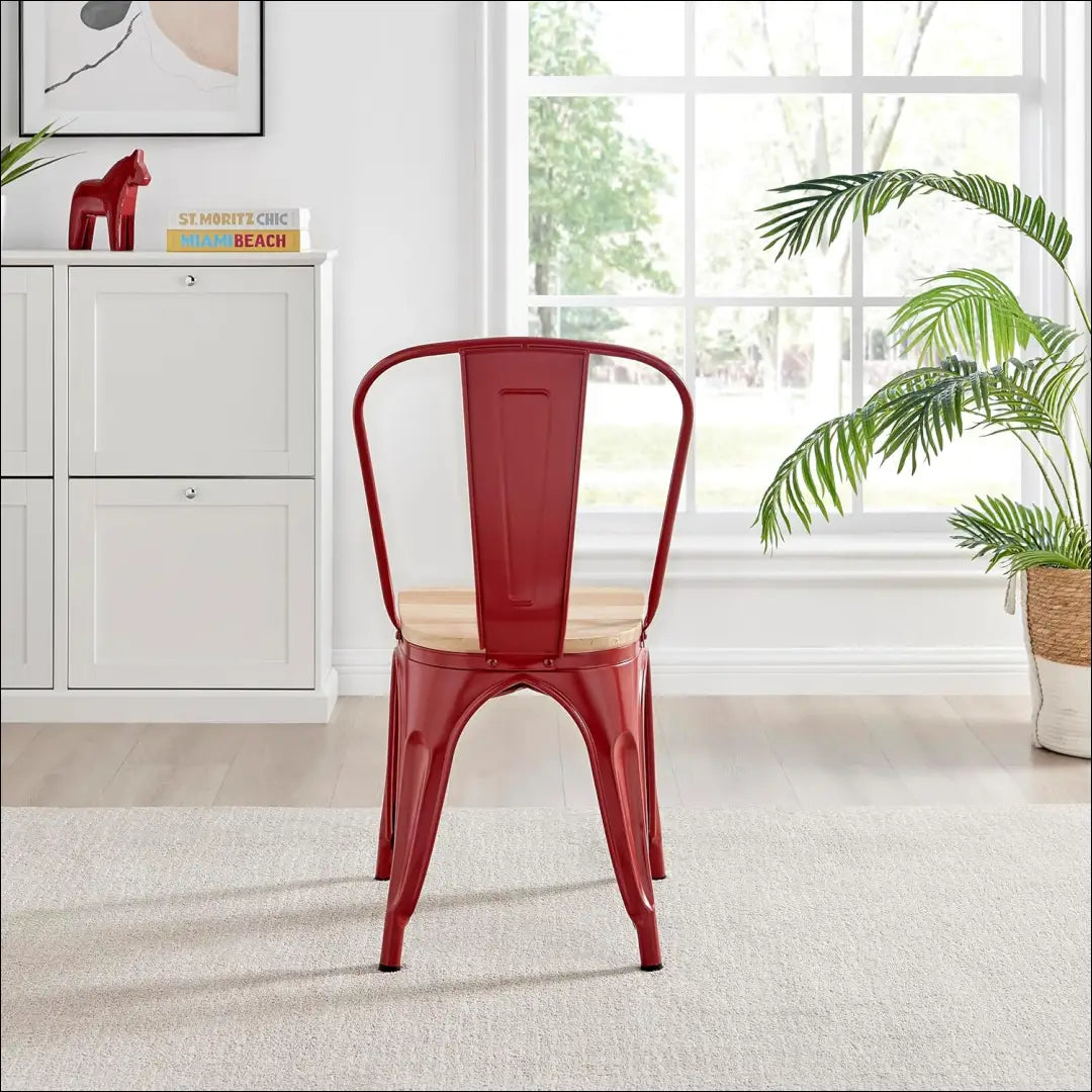 Kėdė VI863 - €41 Save 60% 25-50, __label:Pristatymas 1-2 d.d., color-raudona, color-ruda, kedes-valgomojo €25 to €50