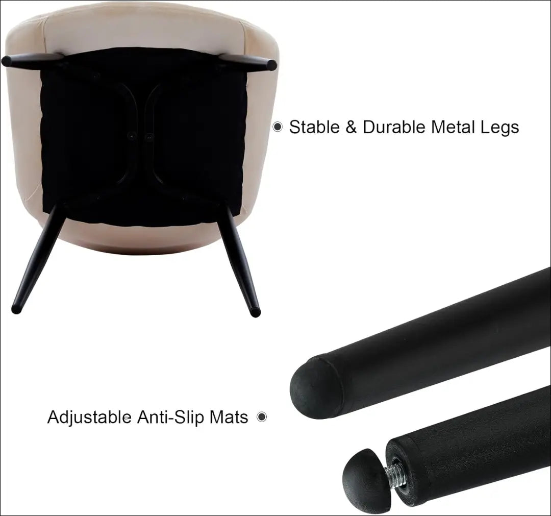 Kėdė VI876 - €52 Save 60% 50-100, __label:Pristatymas 1-2 d.d., color-kremas, kedes-valgomojo, material-aksomas €50