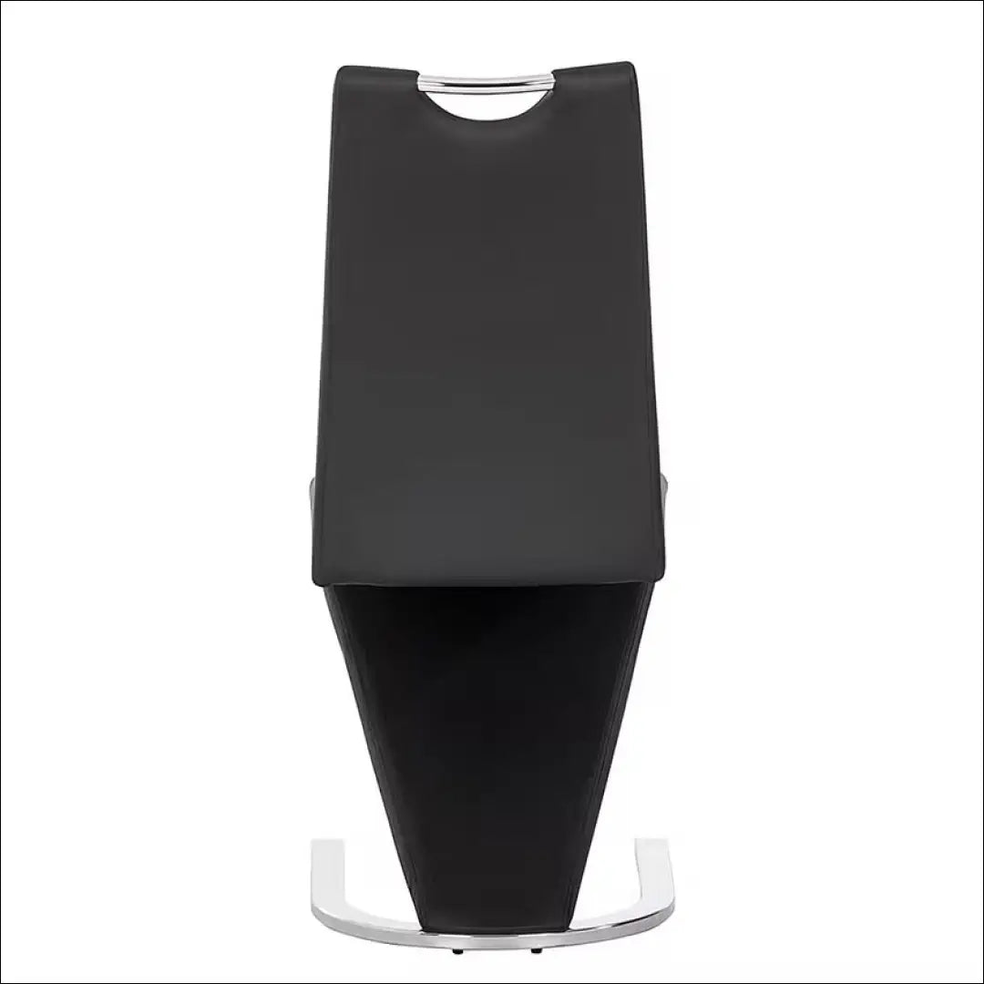 Kėdė VI992 - €38 Save 60% 25-50, __label:Pristatymas 1-2 d.d., color-juoda, color-sidabrine, material-eko-oda €25
