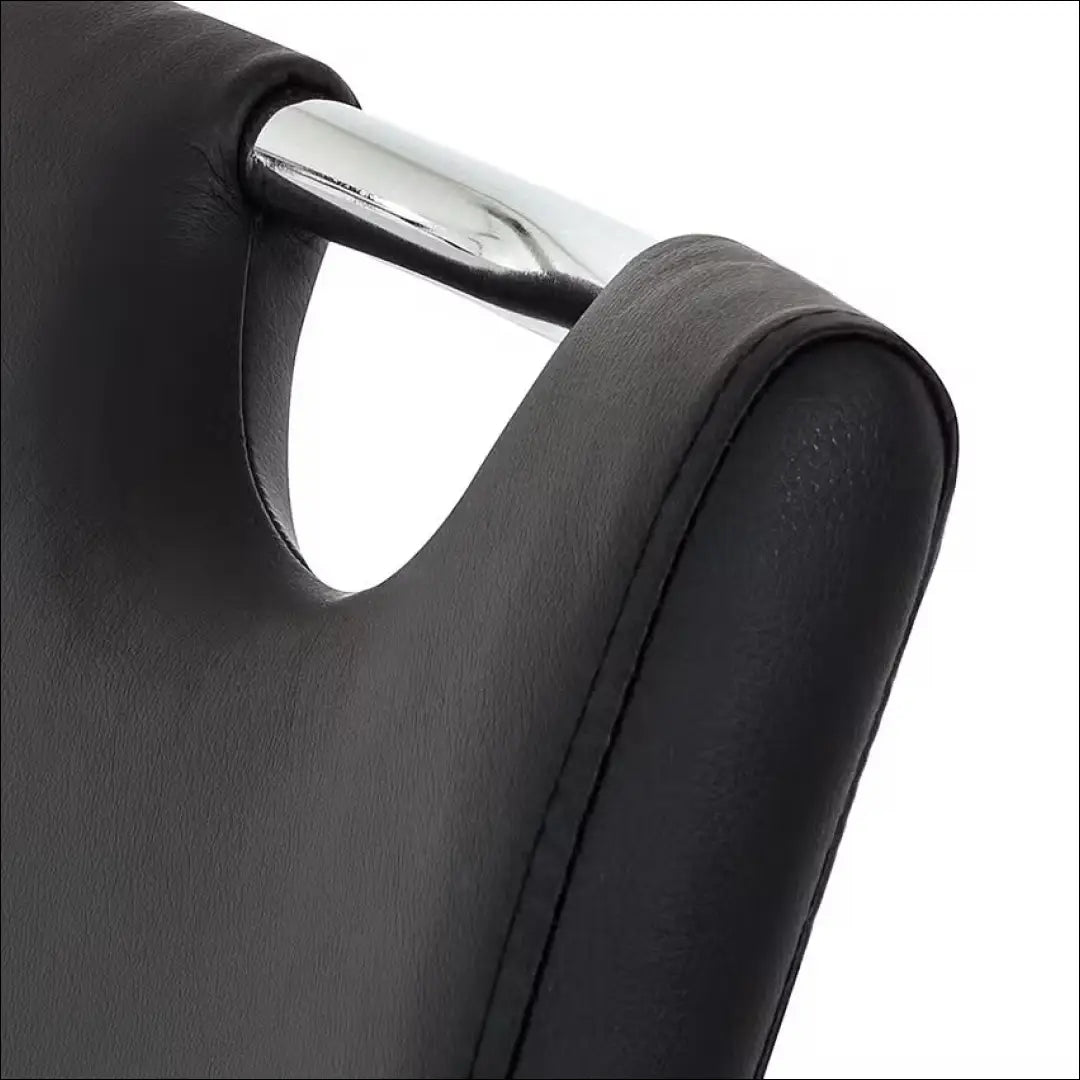 Kėdė VI992 - €38 Save 60% 25-50, __label:Pristatymas 1-2 d.d., color-juoda, color-sidabrine, material-eko-oda €25