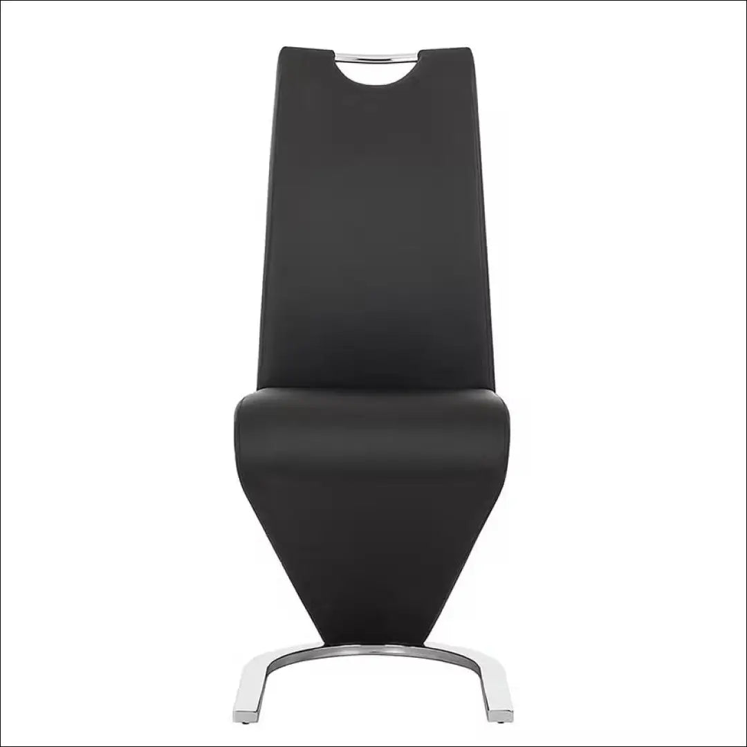 Kėdė VI992 - €38 Save 60% 25-50, __label:Pristatymas 1-2 d.d., color-juoda, color-sidabrine, material-eko-oda €25