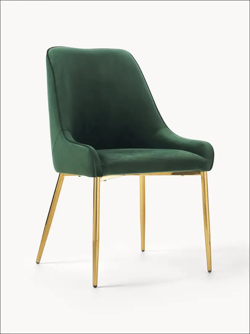 Kėdė VI999 - €115 Save 50% 100-200, __label:Pristatymas 1-2 d.d., color-zalia, kedes-valgomojo, material-aksomas €100