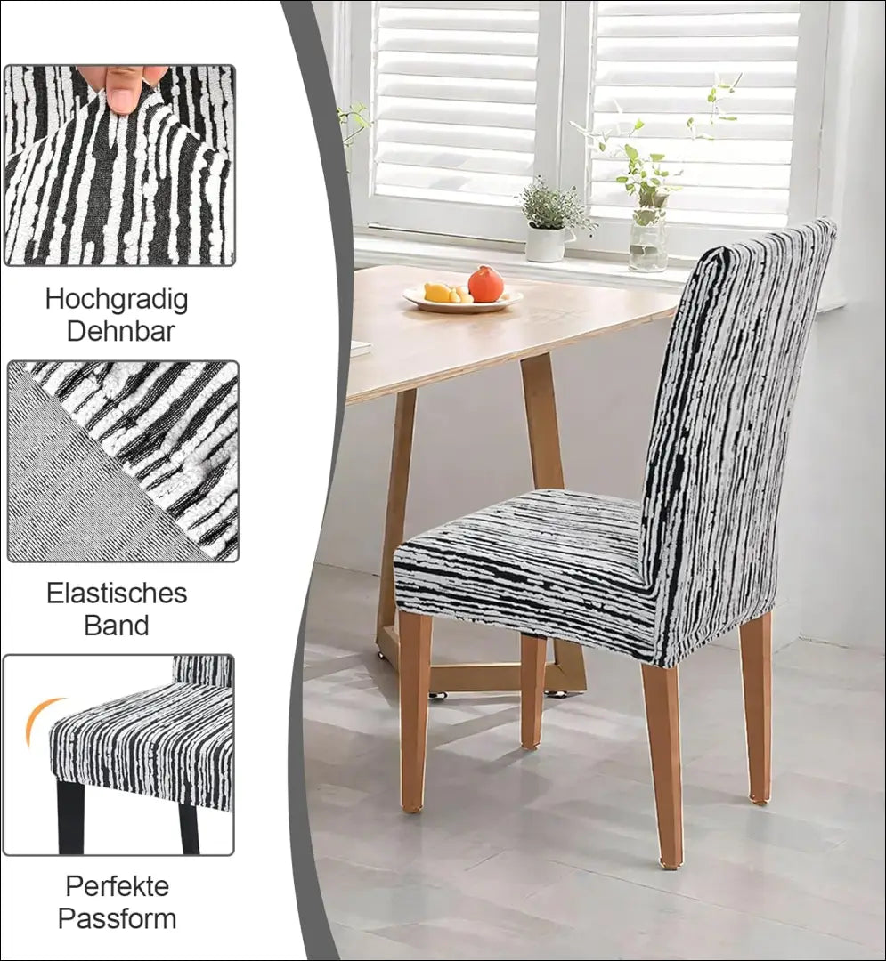 Kėdės užvalkalas DI11311 - €8 Save 70% __label:Pristatymas 1-2 d.d., color-balta, color-juoda, kita,