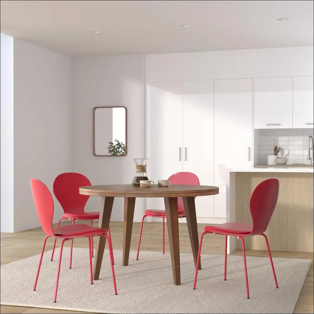 Kėdžių komplektas (4vnt) VI891 - €84 Save 65% 50-100, __label:Pristatymas 1-2 d.d., color-raudona,