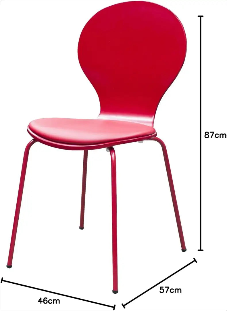 Kėdžių komplektas (4vnt) VI891 - €84 Save 65% 50-100, __label:Pristatymas 1-2 d.d., color-raudona,