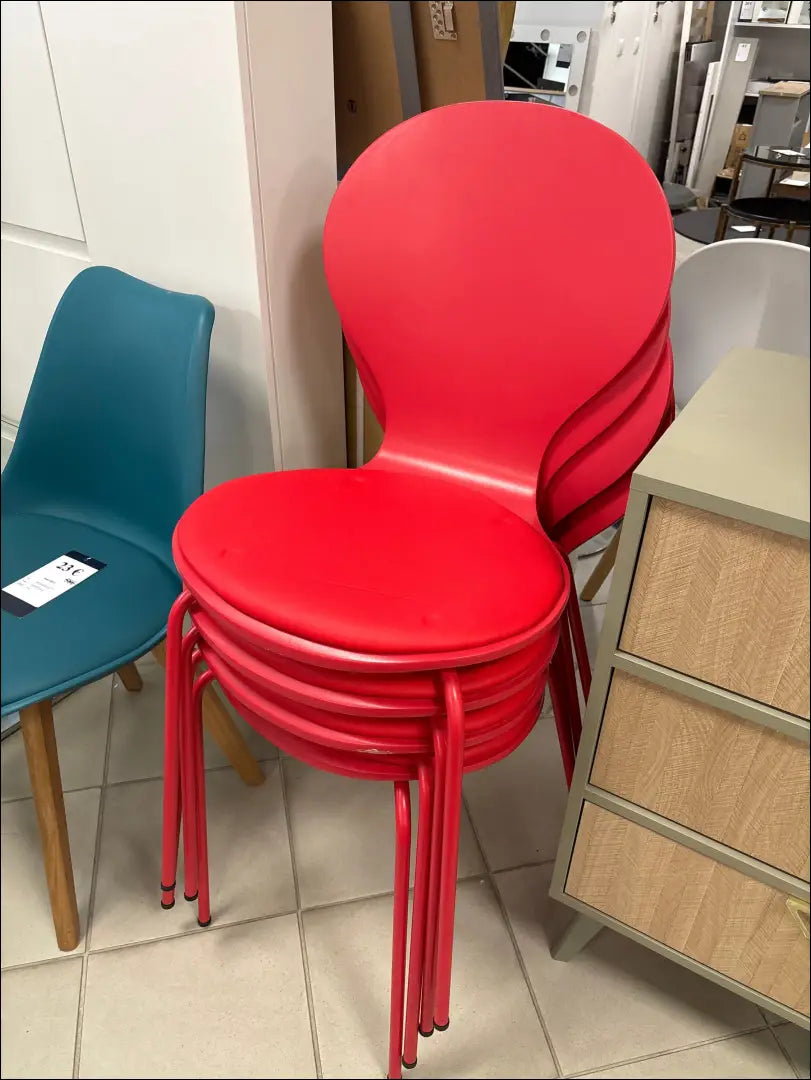 Kėdžių komplektas (4vnt) VI891 - €84 Save 65% 50-100, __label:Pristatymas 1-2 d.d., color-raudona,