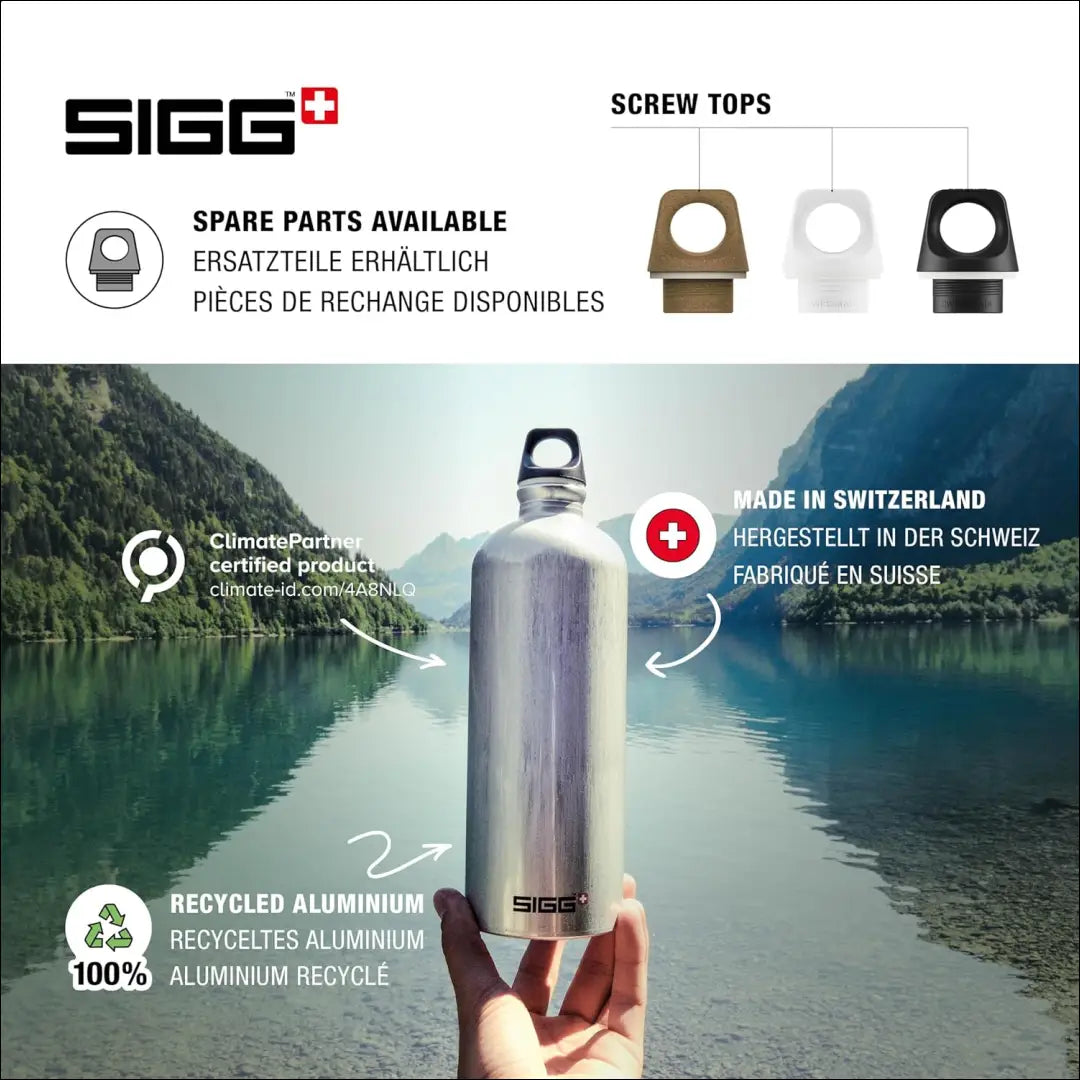 Kelioninis vandens butelis “SIGG” SP087 - €13 Save 30% __label:Pristatymas 1-2 d.d., color-sidabrine, laisvalaikis,