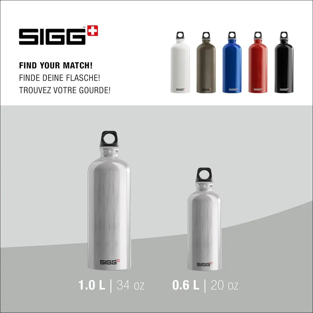 Kelioninis vandens butelis “SIGG” SP087 - €13 Save 30% __label:Pristatymas 1-2 d.d., color-sidabrine, laisvalaikis,