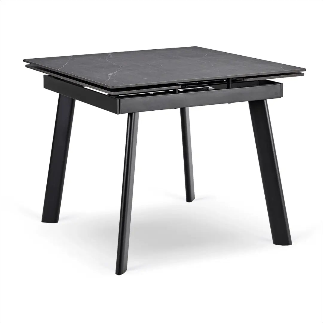 Keraminis ištraukiamas stalas 90–150 cm juodas marmuras/juoda TE2410 - €318.05 Save 15% __label:Pristatymas 5-14 d.d.,