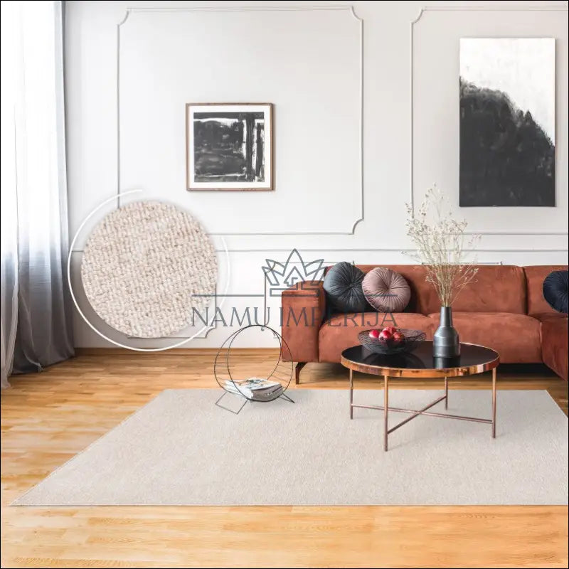 Kilimas NI5832 - €91 Save 15% 100-200, 50-100, __label:Pristatymas 5-14 d.d., color-kremas, kilimai 120x160 cm / kremas