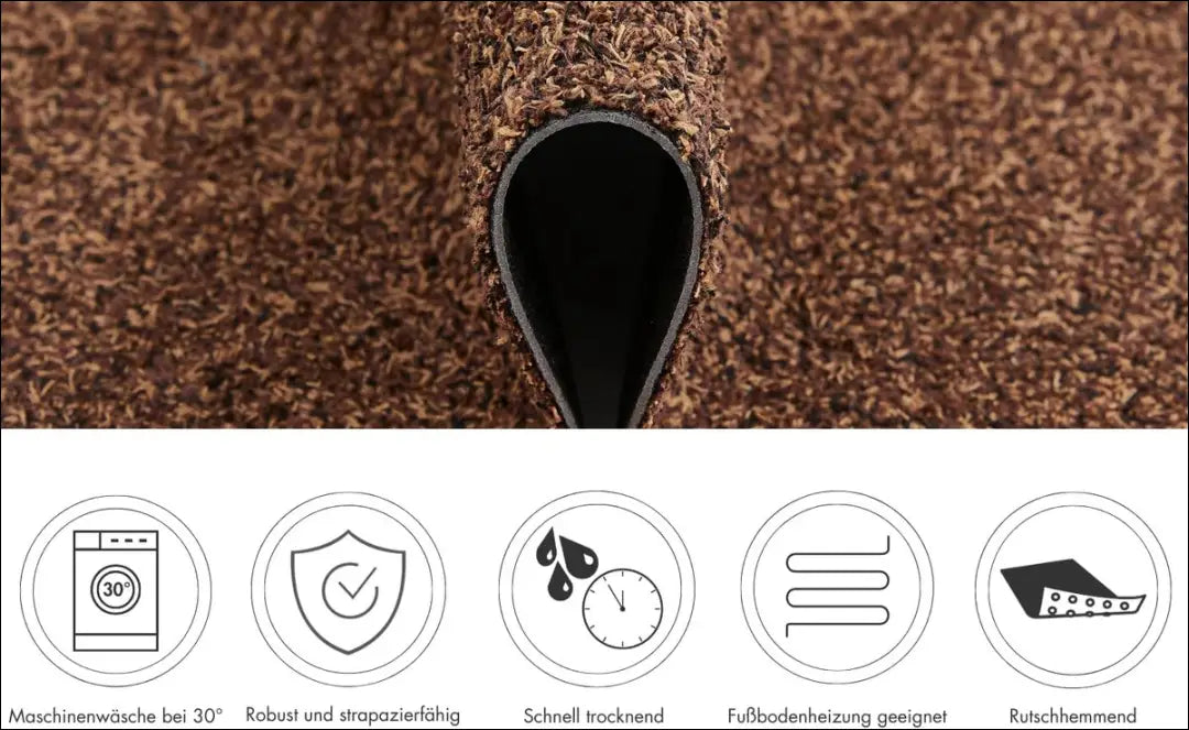 Kilimas gumuota apačia RU1062 - €43 Save 50% 25-50, __label:Pristatymas 1-2 d.d., color-ruda, kilimai,