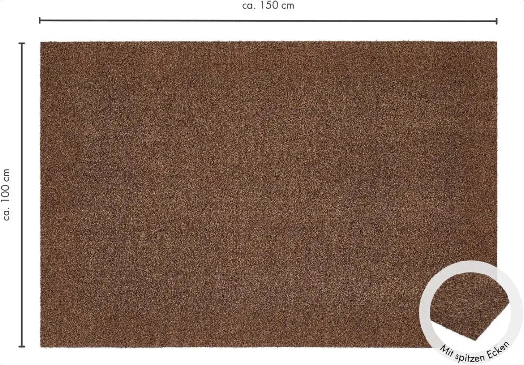 Kilimas gumuota apačia RU1062 - €43 Save 50% 25-50, __label:Pristatymas 1-2 d.d., color-ruda, kilimai,