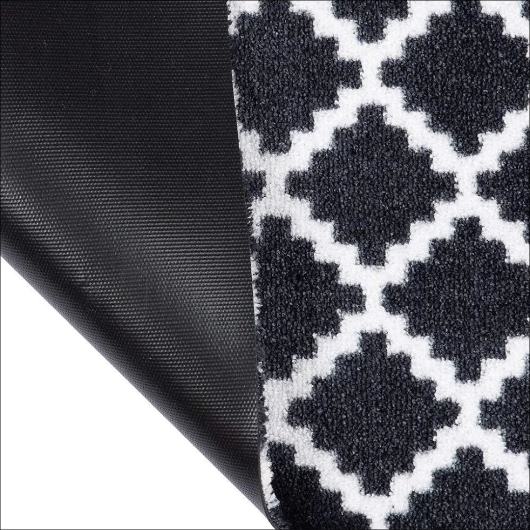 Kilimas gumuota apačia RU1648 - €45 Save 50% 25-50, __label:Pristatymas 1-2 d.d., color-balta, color-juoda, kilimai 50