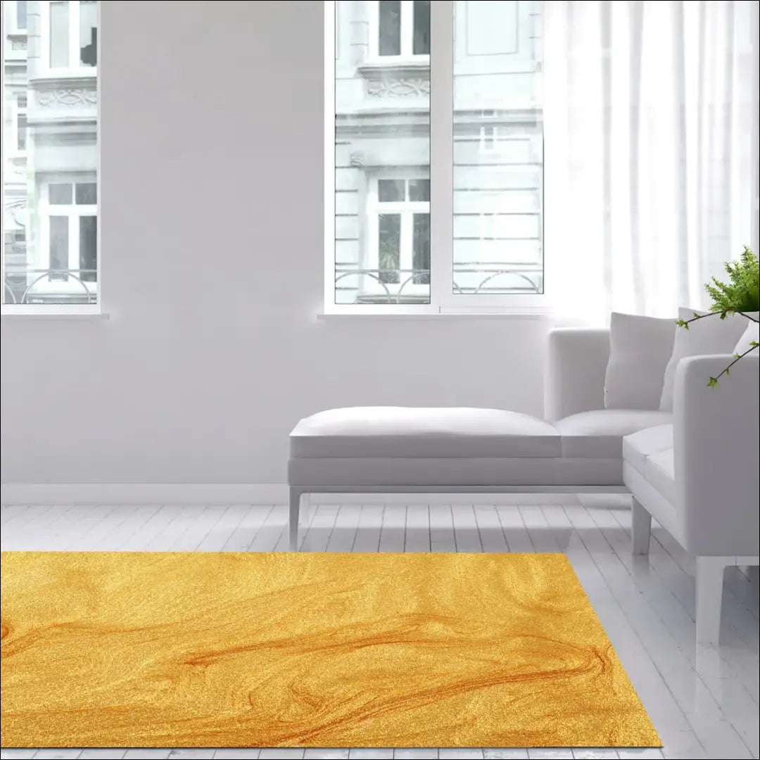Kilimas neslystančiu pagrindu RU1566 - €93 Save 50% 50-100, __label:Pristatymas 1-2 d.d., color-auksine, color-geltona,