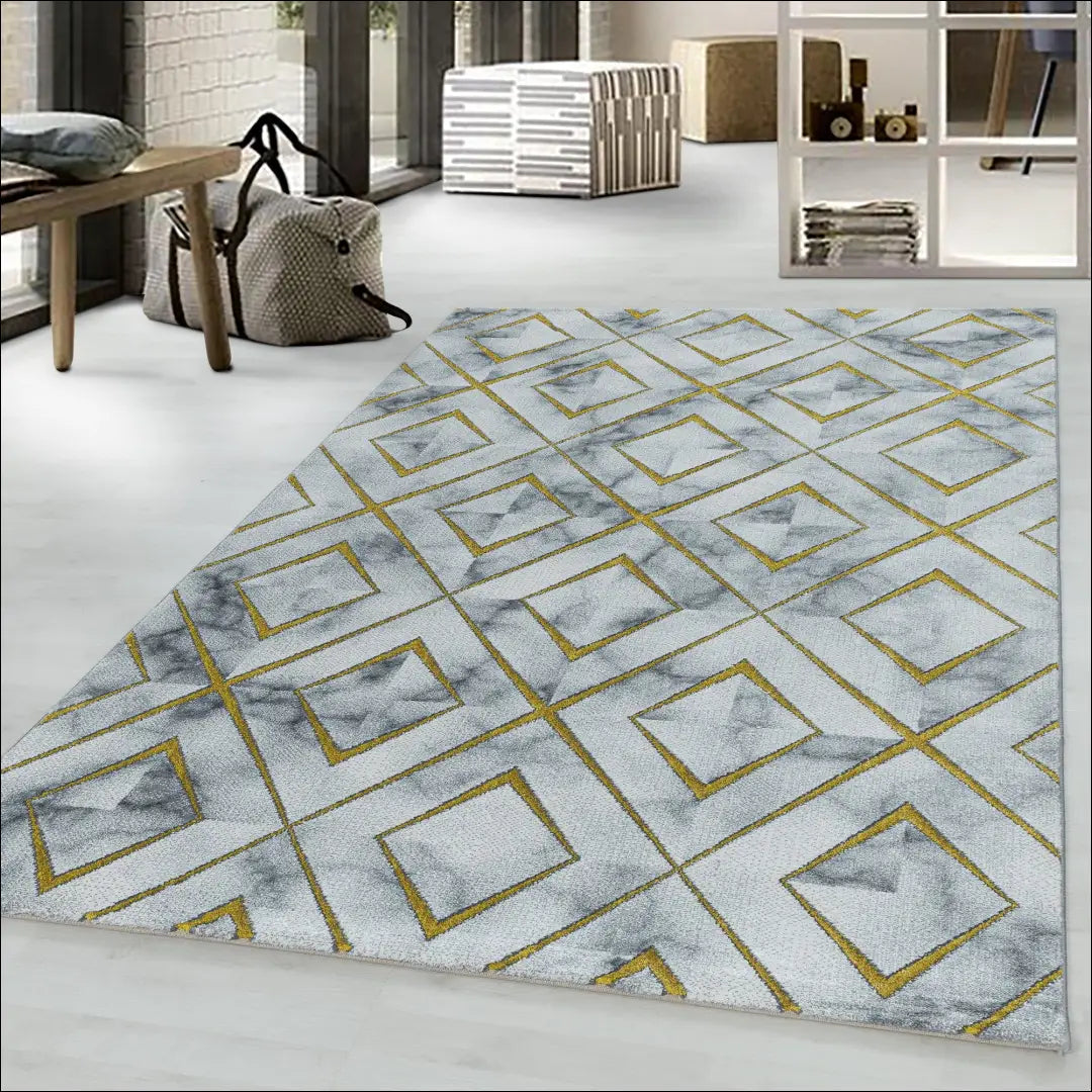 Kilimas NI2134 - €94 Save 30% 100-200, 50-100, __label:Pristatymas 5-14 d.d., ayy, color-auksine 120 x 170 cm / Auksinė