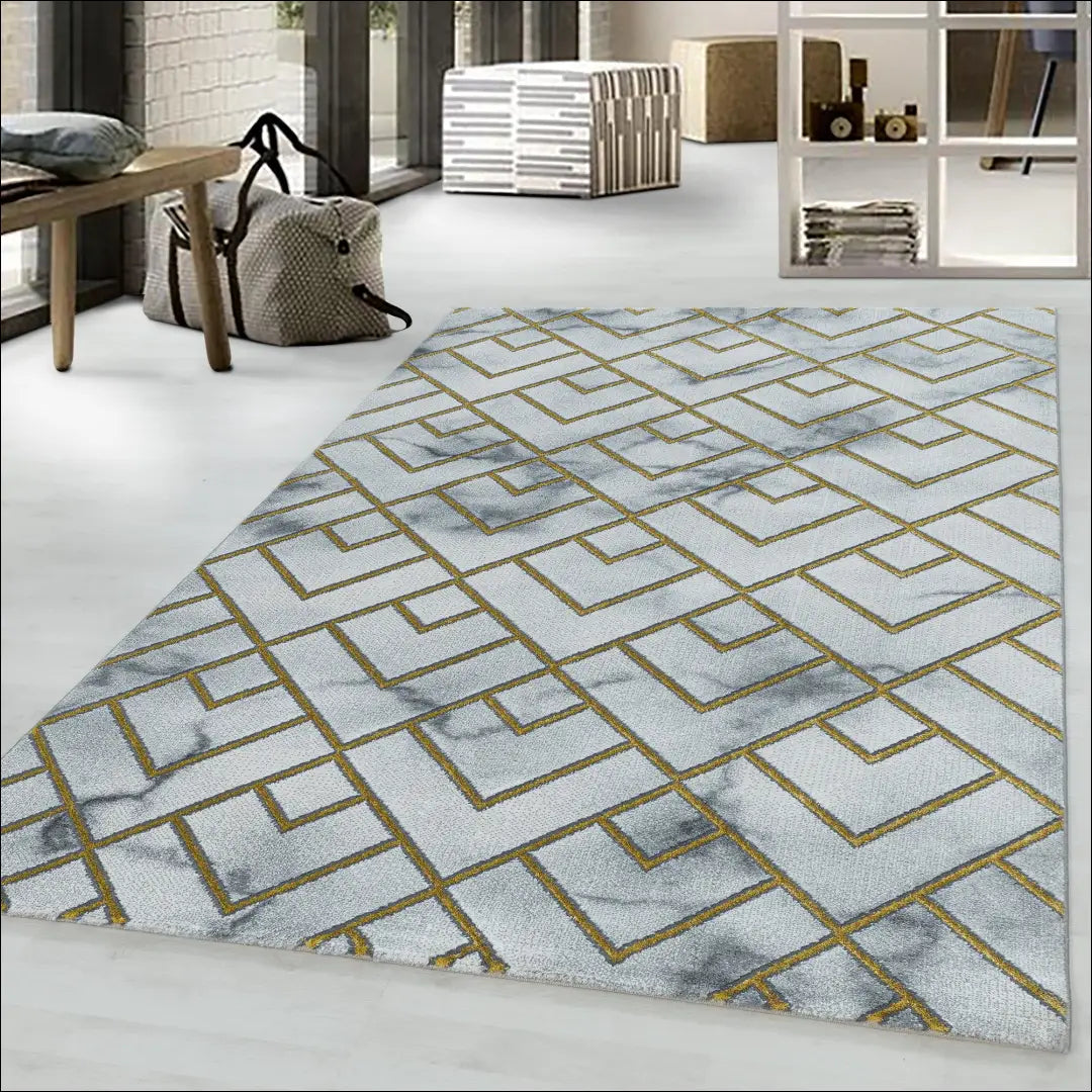 Kilimas NI2140 - €92 Save 30% 100-200, 50-100, __label:Pristatymas 5-14 d.d., ayy, color-auksine 80 x 250 cm / Auksinė