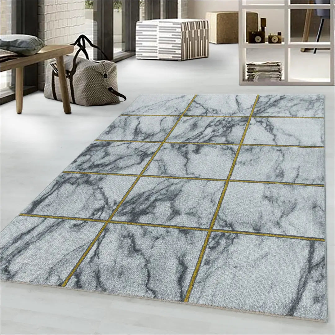Kilimas NI2149 - €92 Save 30% 100-200, 50-100, __label:Pristatymas 5-14 d.d., ayy, color-auksine 80 x 250 cm / Auksinė