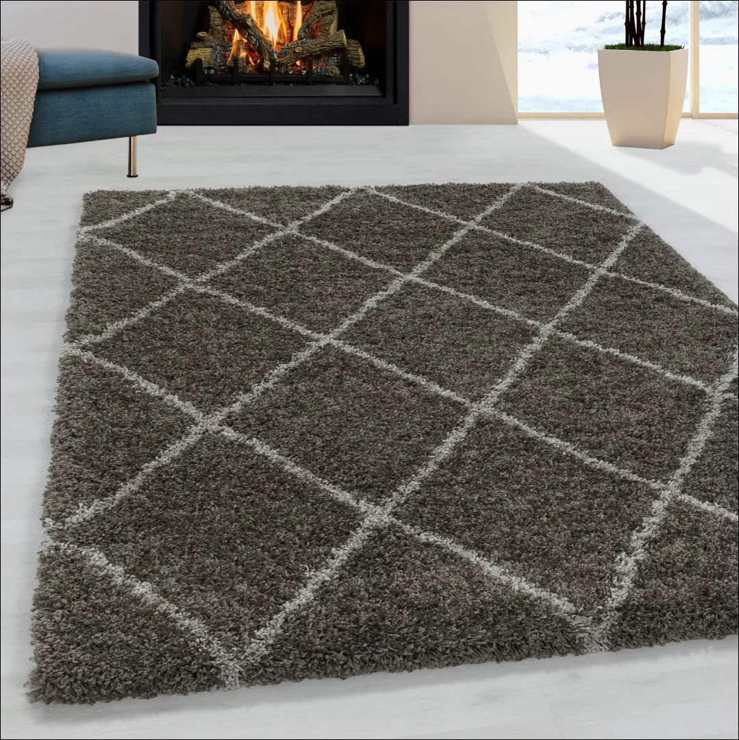 Kilimas NI2224 - €22 Save 25% 100-200, 25-50, 50-100, __label:Pristatymas 5-14 d.d., apvalus 60 x 110 cm / Taupe