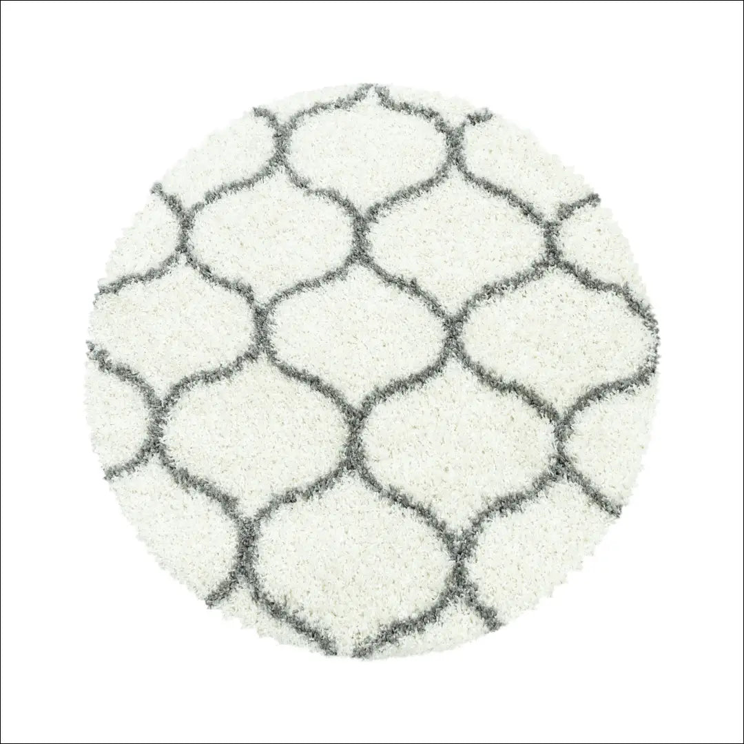 Kilimas NI2235 - €21 Save 30% 100-200, 25-50, 50-100, __label:Pristatymas 5-14 d.d., apvalus 80 cm skersmuo / Kremas