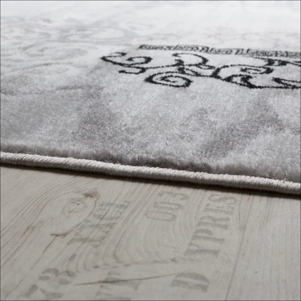 Kilimas NI2498 - 100-200, 50-100, color-pilka, Designer Rug Floral Mottled, Dydis-120-x-170-cm Kilimai | Namų imperija