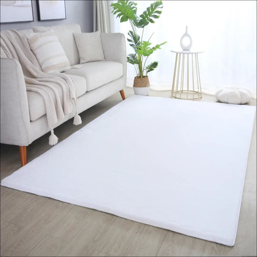 Kilimas NI2552 - €27 Save 30% 100-200, 25-50, 50-100, __label:Pristatymas 5-14 d.d., apvalus 60 x 110 cm / Balta