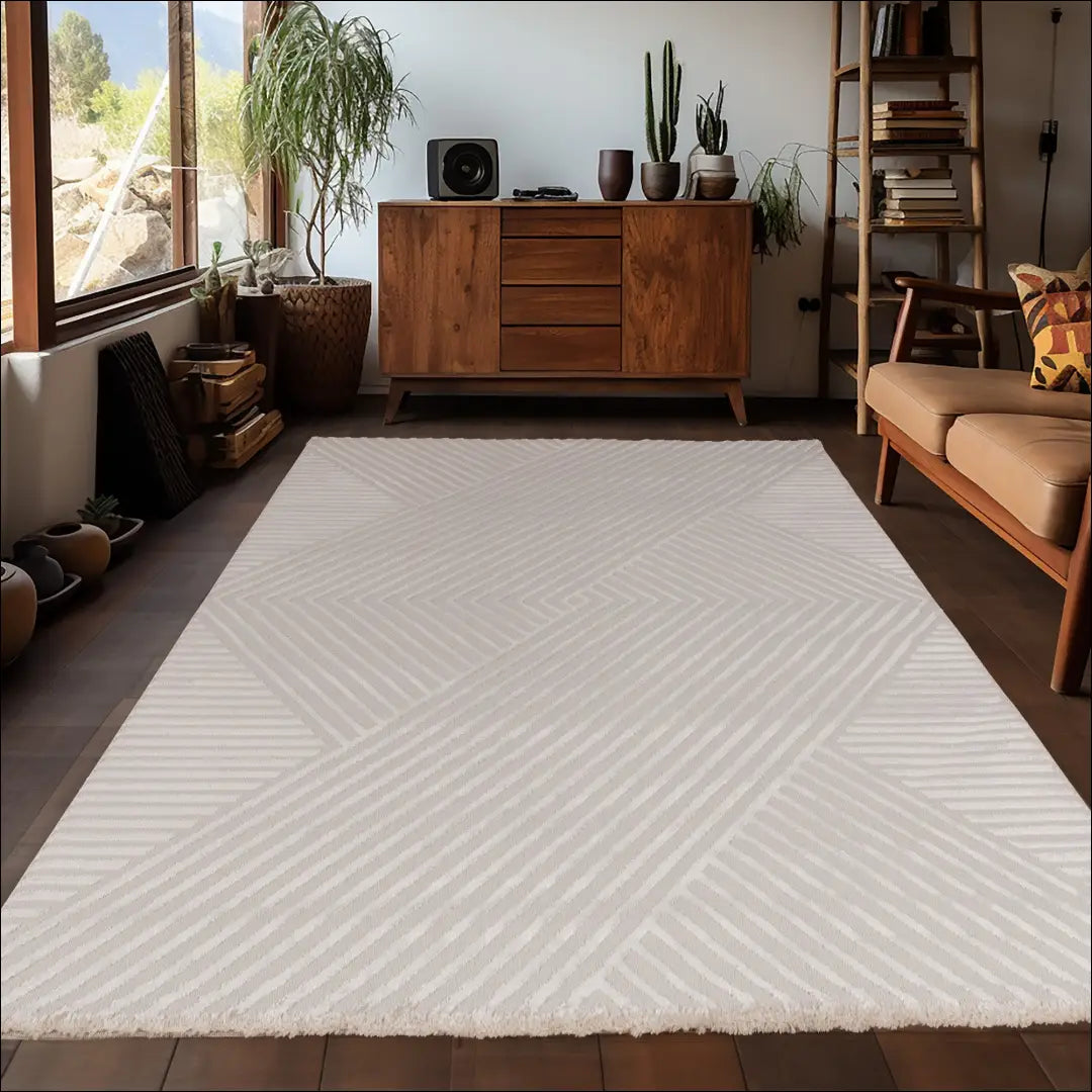 Kilimas NI2712 - €50 Save 15% 100-200, 50-100, ayy, kilimai, new-ayy365203 80 x 150 cm / Smėlio / Polipropilenas