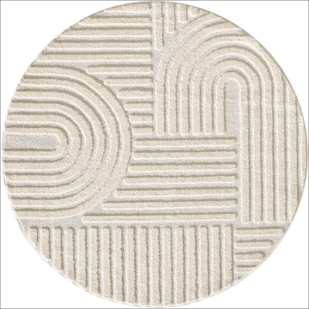 Kilimas NI2716 - €39.76 Save 15% 100-200, 25-50, 50-100, Hochflor Teppich, Jute 80 cm Skersmuo / Kremas