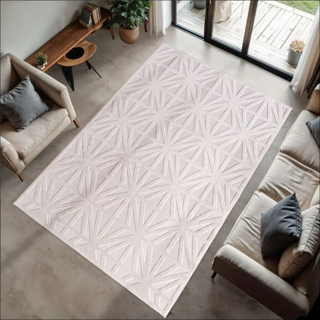 Kilimas NI2723 - €48 Save 10% 100-200, 25-50, 3D Design, 50-100, Fibrilliert Yarn 80 x 150 cm / Kremas / Polipropilenas