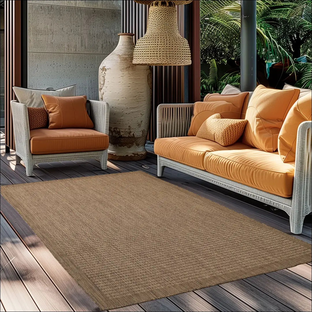 Kilimas NI2730 - €32 Save 15% 100-200, 25-50, 50-100, kilimai, lauko 60 x 100 cm / Ruda / Polipropilenas Kilimai | Namų
