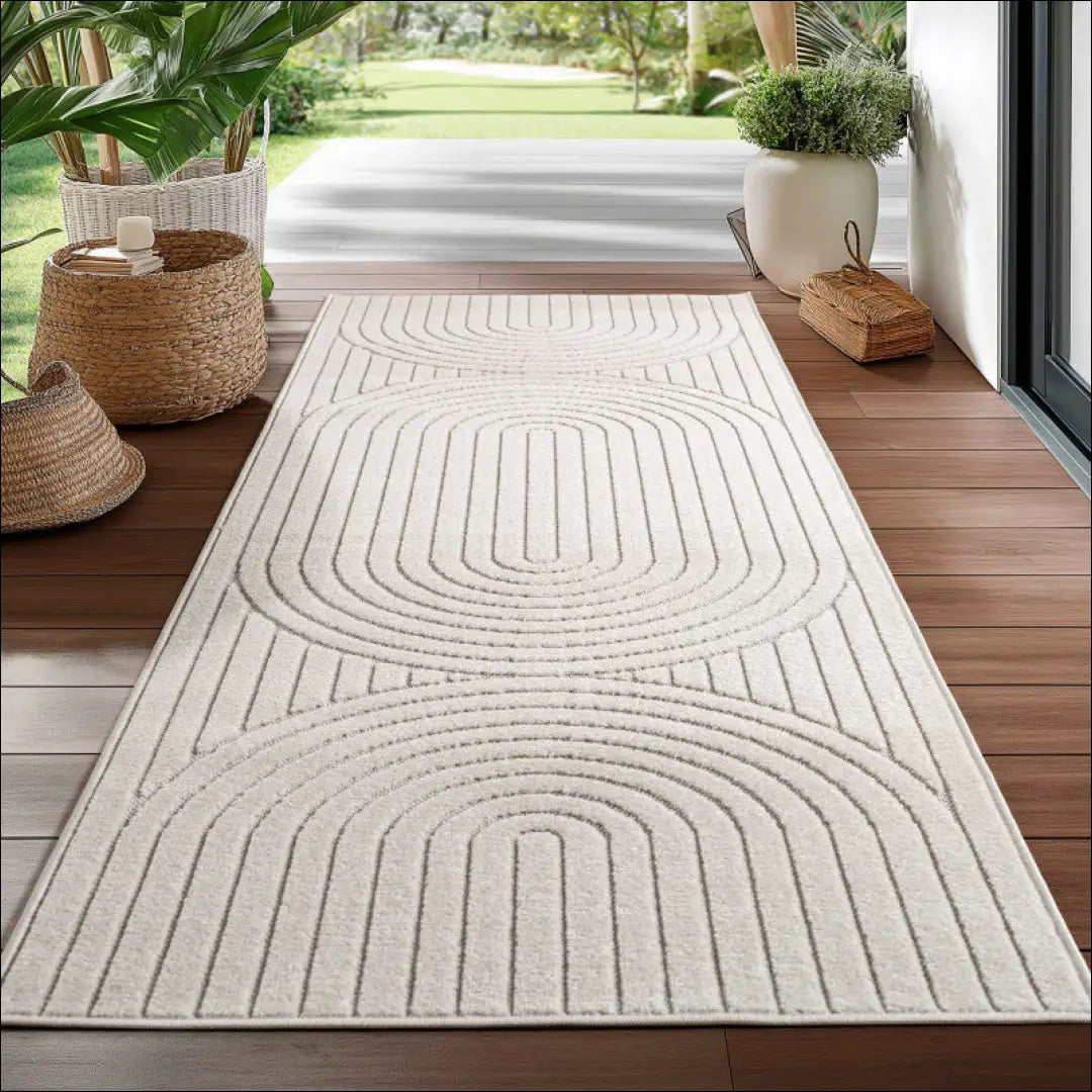 Kilimas NI2806 - €74 Save 15% 100-200, 25-50, 50-100, __label:Pristatymas 5-14 d.d., apvalus 120 x 170 cm / kremas