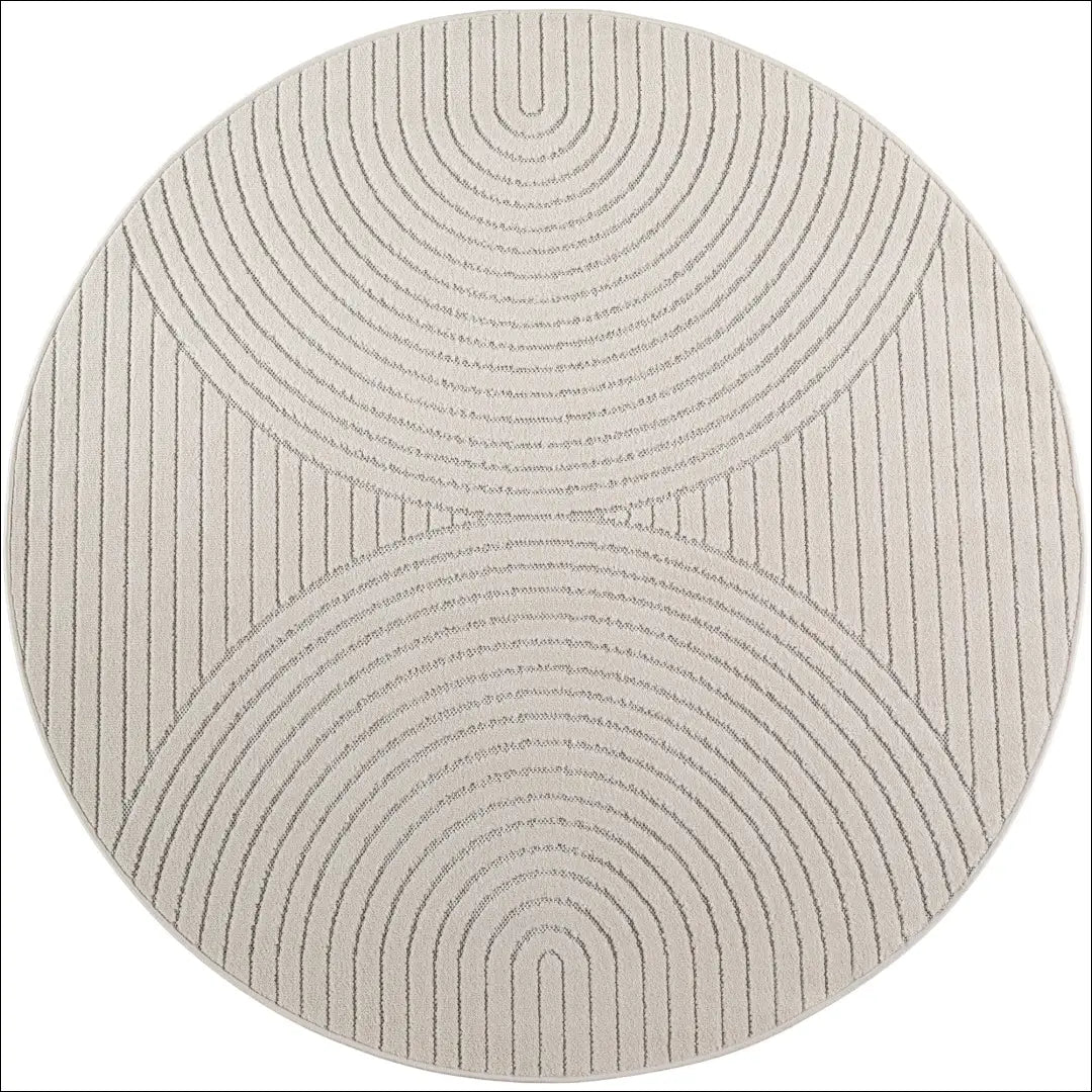 Kilimas NI2806 - €59 Save 15% 100-200, 25-50, 50-100, __label:Pristatymas 5-14 d.d., apvalus 120 x cm / kremas / 100 %