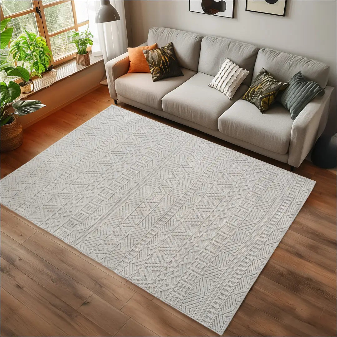 Kilimas NI2834 - €99 Save 15% 100-200, 25-50, 50-100, __label:Pristatymas 5-14 d.d., apvalus 120 x 170 cm / kremas