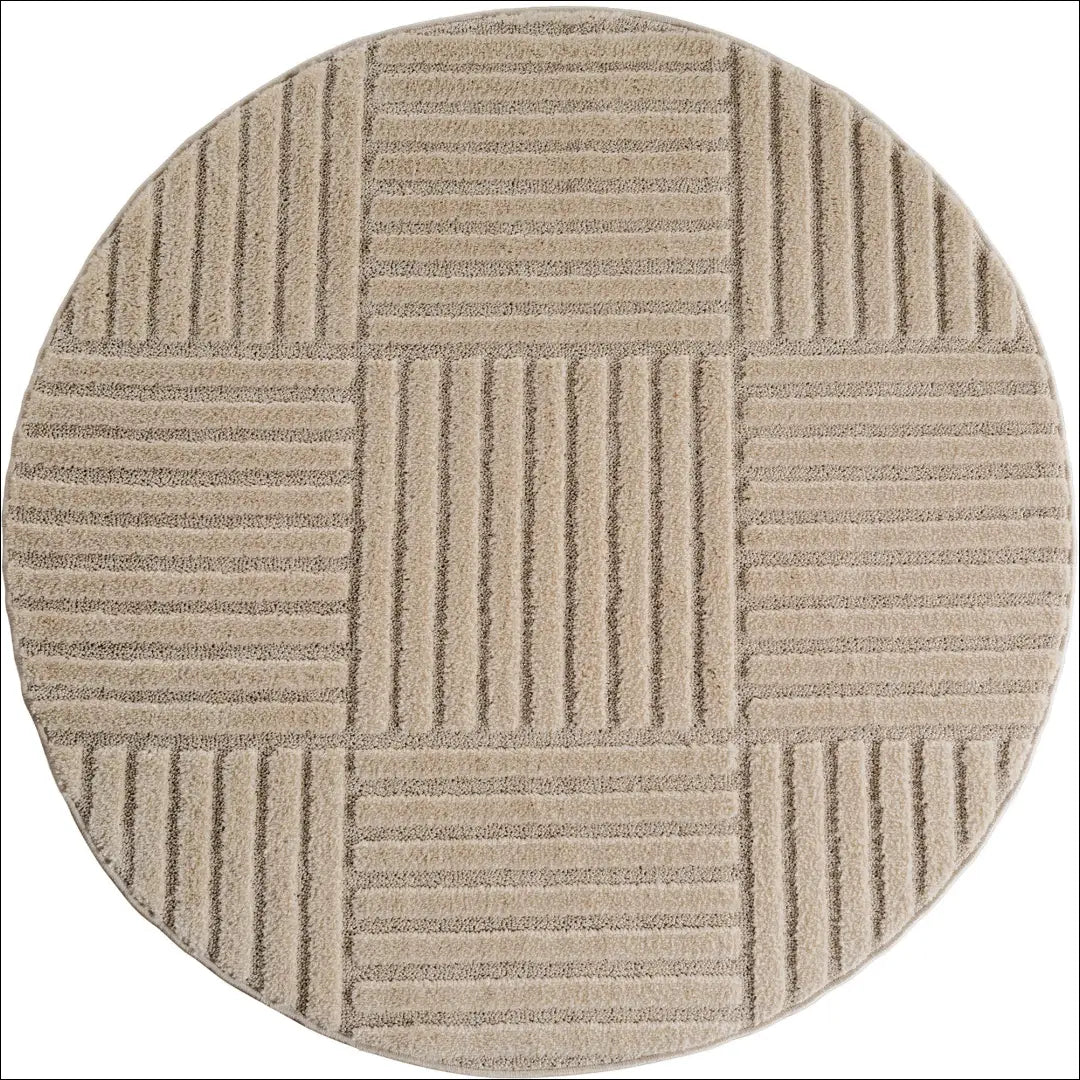 Kilimas NI2903 - €77 Save 15% 100-200, 25-50, 50-100, __label:Pristatymas 5-14 d.d., apvalus 120 x cm / Smėlio spalvos