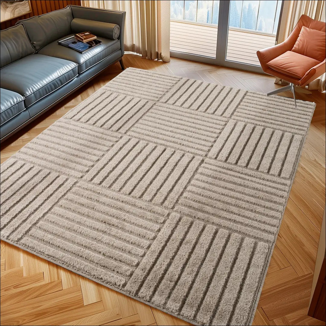 Kilimas NI2903 - €100 Save 15% 100-200, 25-50, 50-100, __label:Pristatymas 5-14 d.d., apvalus 120 x 170 cm / Smėlio