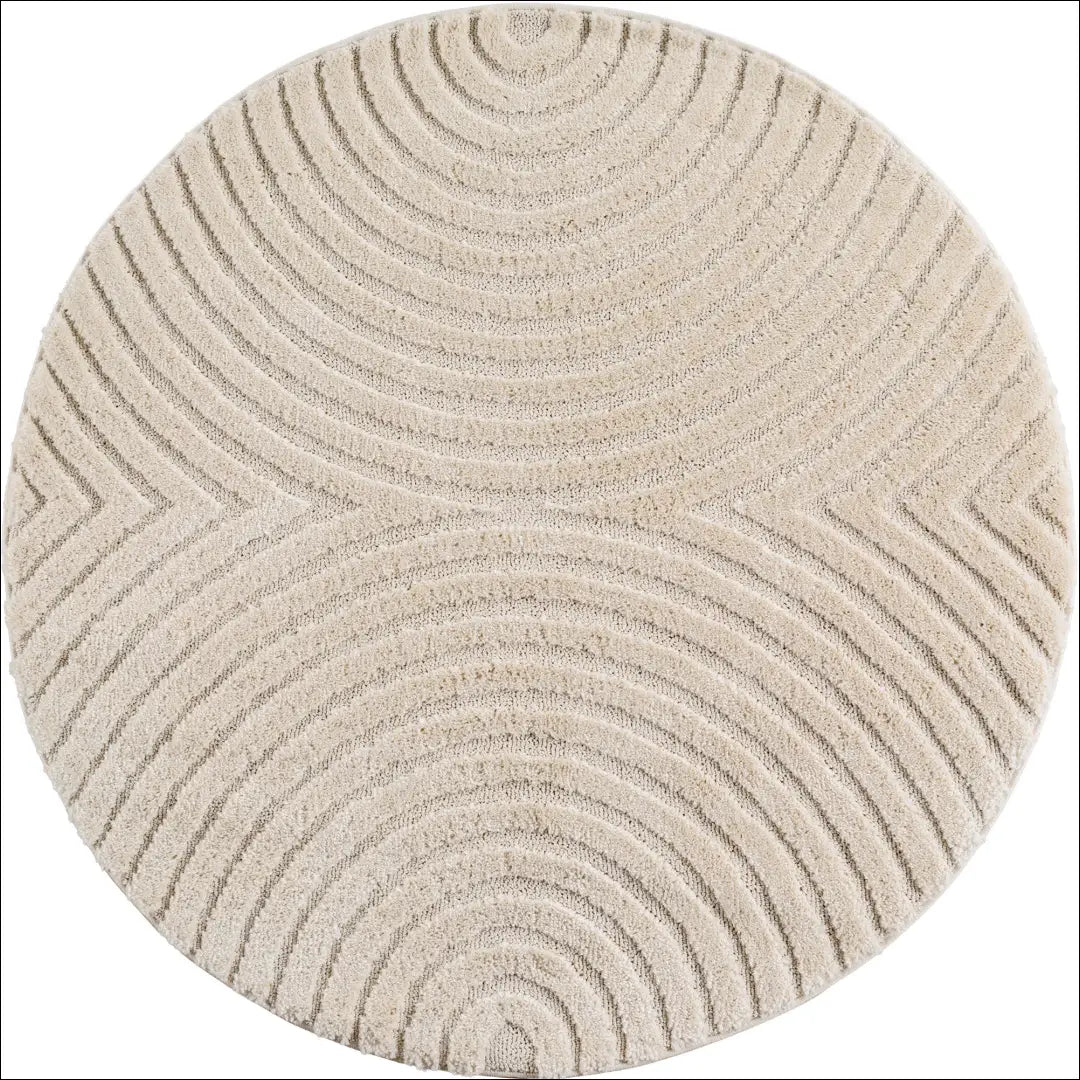 Kilimas NI2905 - €77 Save 15% 100-200, 25-50, 50-100, __label:Pristatymas 5-14 d.d., apvalus 120 x cm / kremas / 100 %