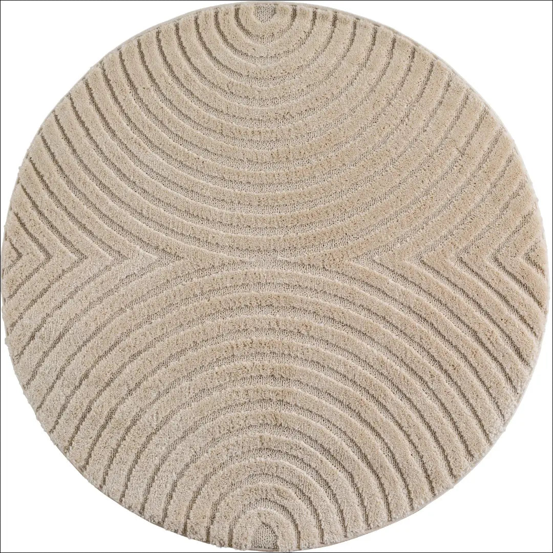 Kilimas NI2906 - €77 Save 15% 100-200, 25-50, 50-100, __label:Pristatymas 5-14 d.d., apvalus 120 x cm / Smėlio spalvos