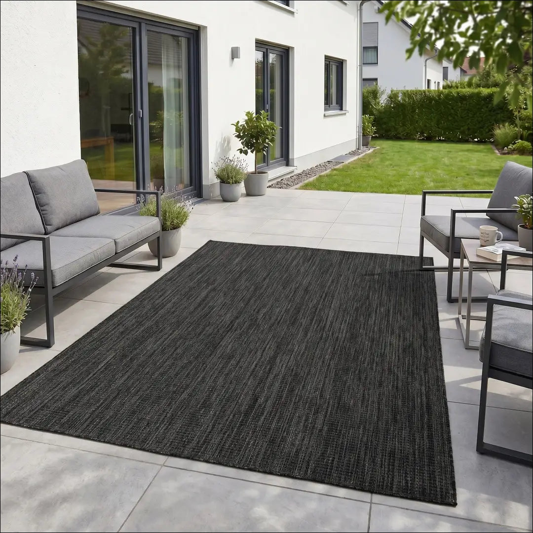 Kilimas NI2944 - €69 Save 15% 100-200, 25-50, 50-100, ayy2026new, Einfarbig Juodas / Polipropilenas / 80 x 250 cm