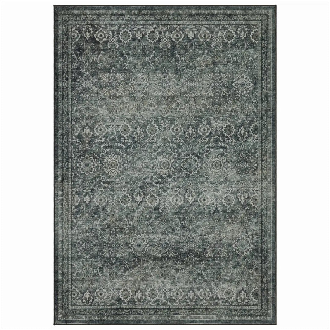 Kilimas NI2946 - €50 Save 15% 100-200, 50-100, ayy2026new, kilimai, Kurzflorteppich waschbar Žalia / Poliesteris / 80 x