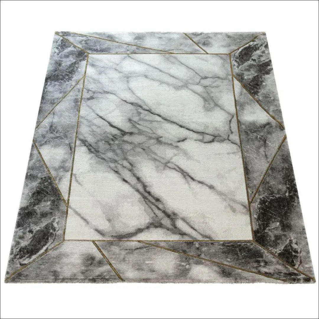 Kilimas NI3073 - 100-200, __label:Pristatymas 5-14 d.d., ayy, Carpet Marble Pattern 3D vaizdas Border Grey Silver,