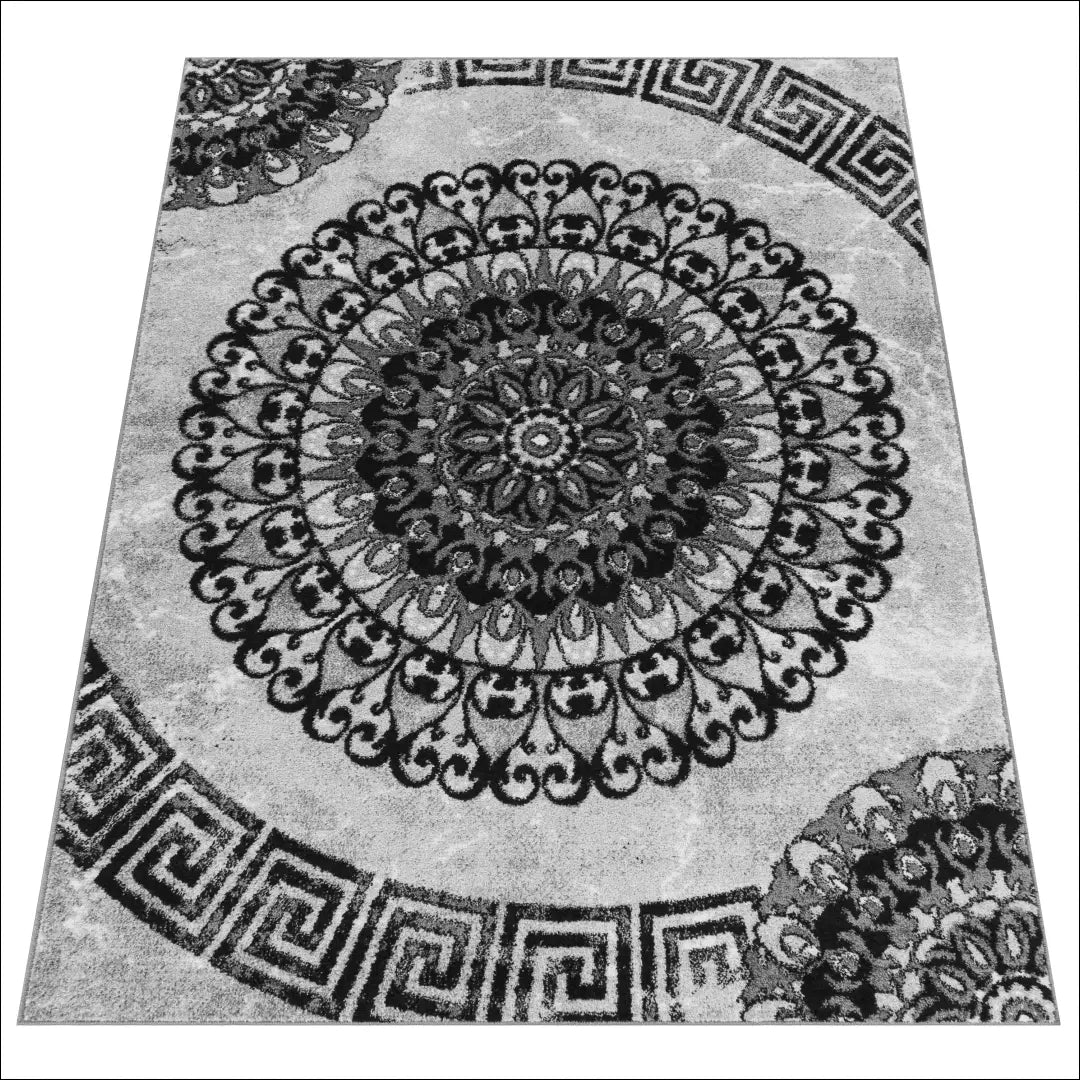 Kilimas NI3077 - 100-200, 50-100, __label:Pristatymas 5-14 d.d., ayy, Carpet With Pattern Circle Ornaments In Grey