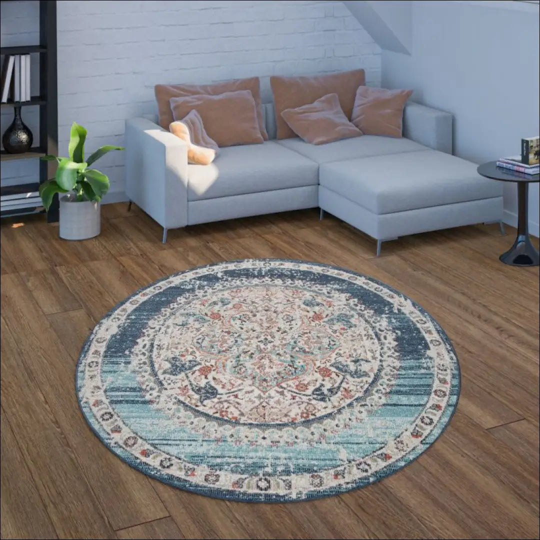 Kilimas NI3327 - €103 Save 15% 100-200, 50-100, __label:Pristatymas 5-14 d.d., ayy, color-melyna 160 cm skersmuo