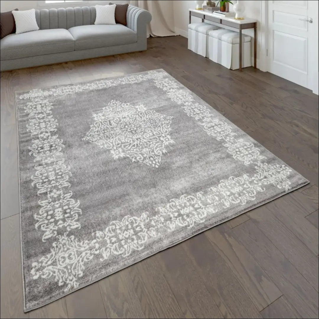 Kilimas NI3444 - €51 Save 15% 100-200, 50-100, __label:Pristatymas 5-14 d.d., ayy, color-pilka 60 cm x 100 / Pilka