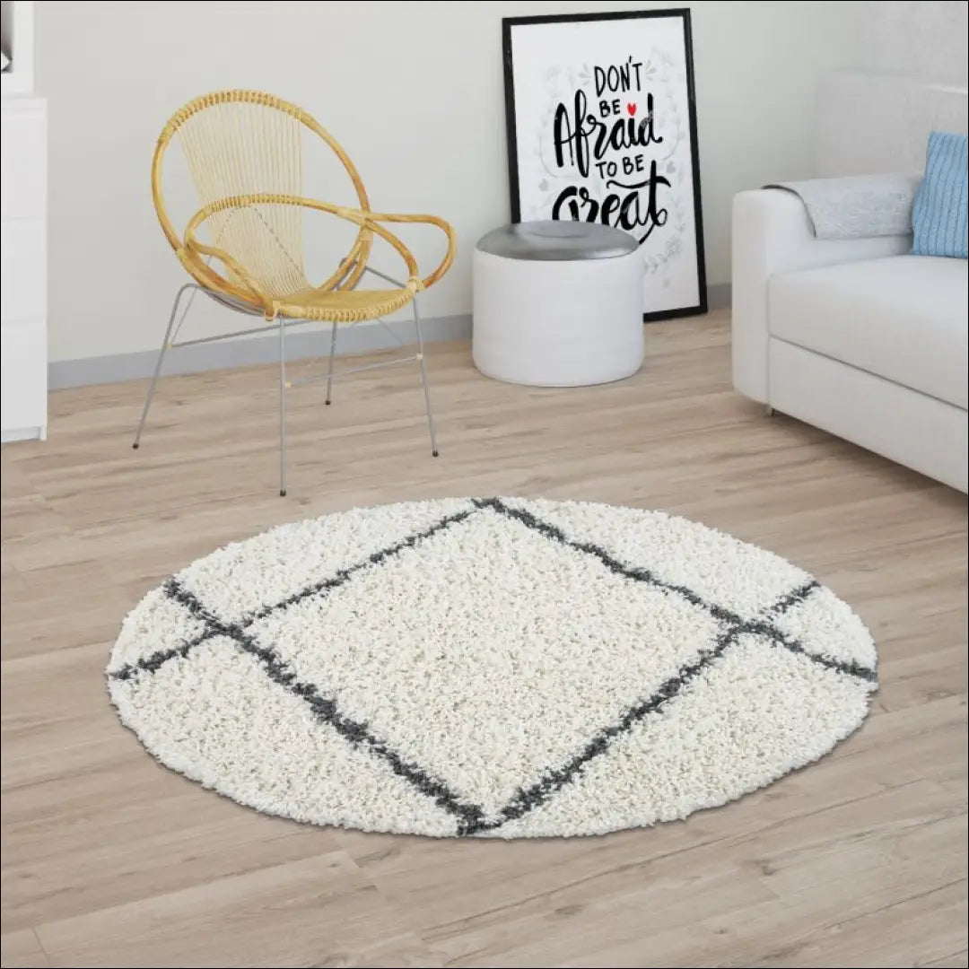 Kilimas NI3559 - €56 Save 15% 100-200, 50-100, __label:Pristatymas 5-14 d.d., apvalus, ayy 60 cm x 100 / Kremas